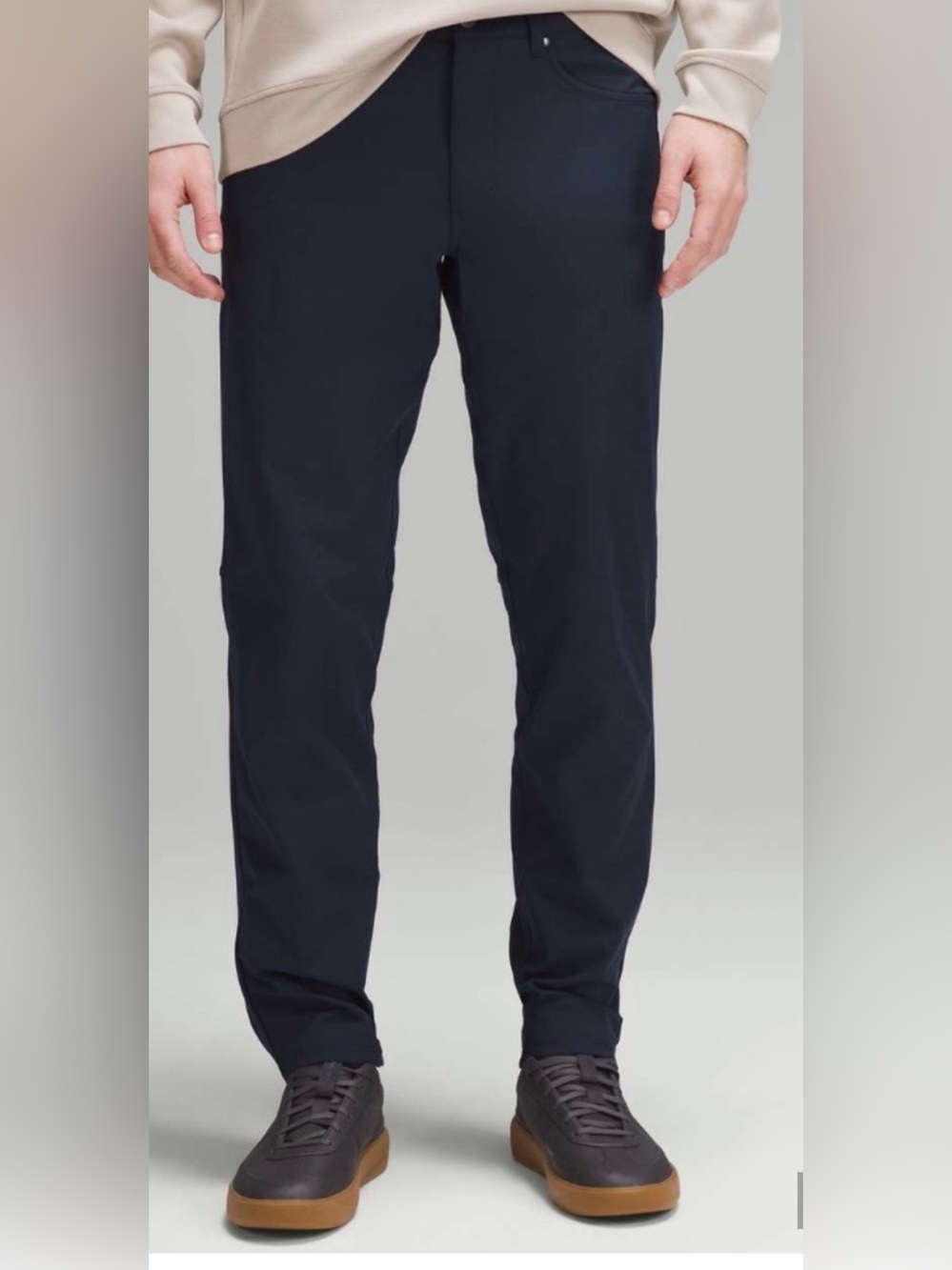 Lululemon ABC Pants Mens 36 x 30 Navy Classic Fit Warpstreme Stretch